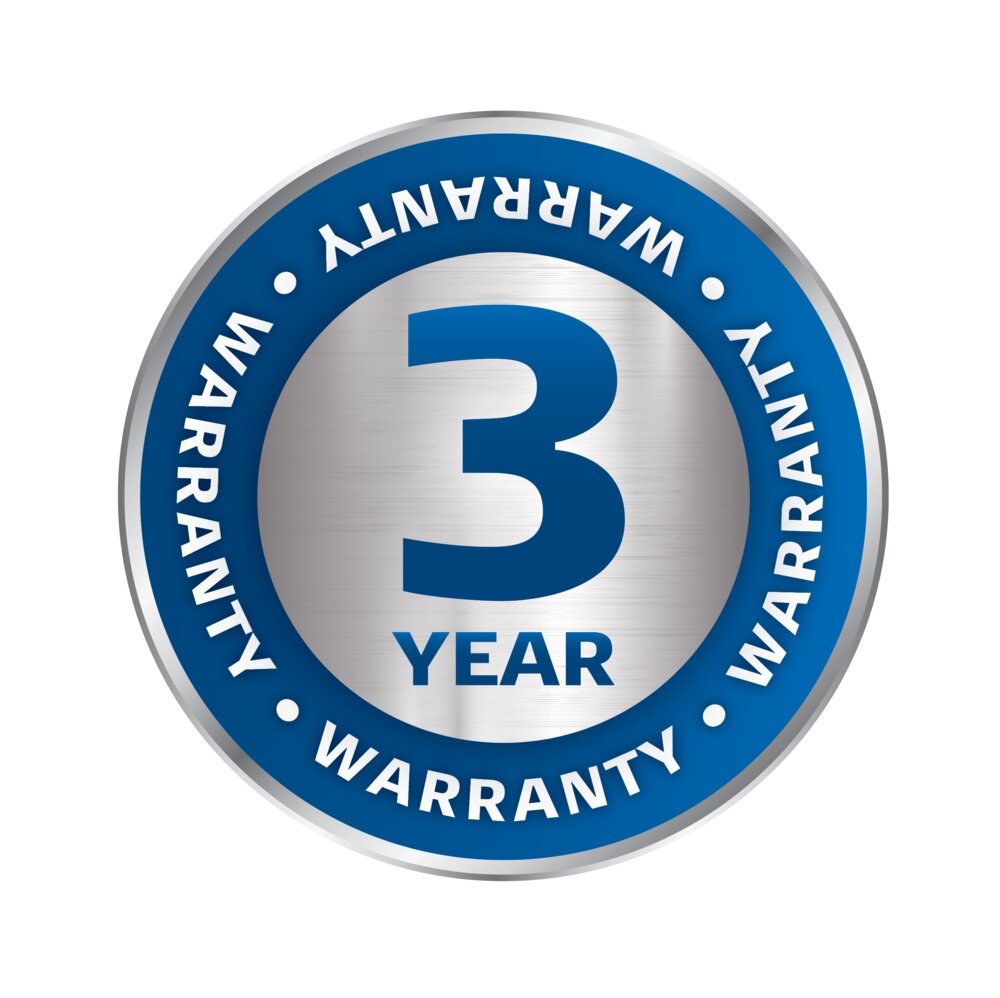 3 years warranty